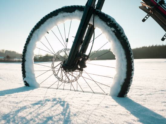 Bike in the snow
