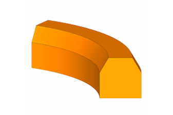 Beveled Lathe Cut, D-Ring